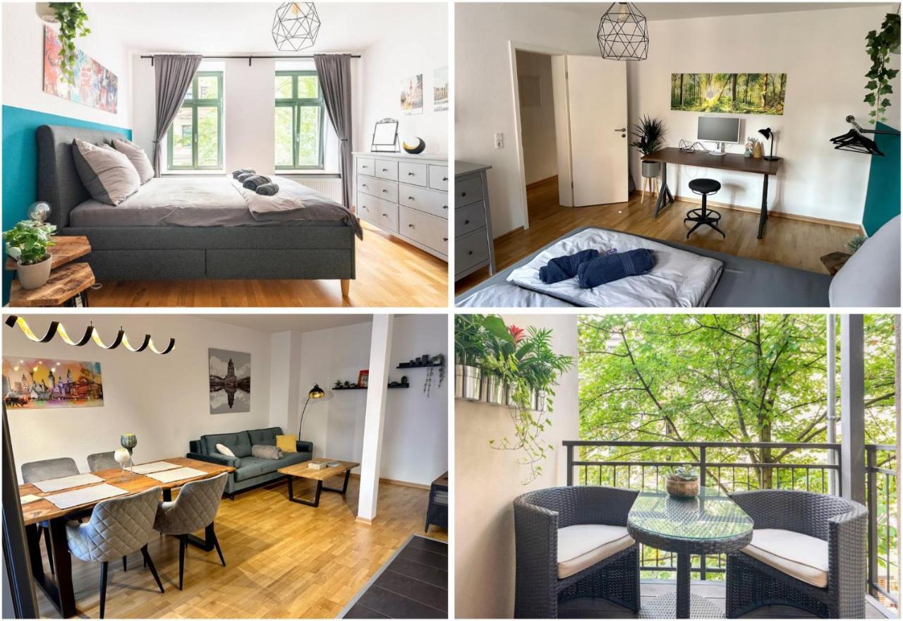 Super Zentrale, Gemutliche Wohnung Mit Balkon Lipsk Zewnętrze zdjęcie